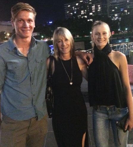 Kaylah McPhee with her Mom and Brother.